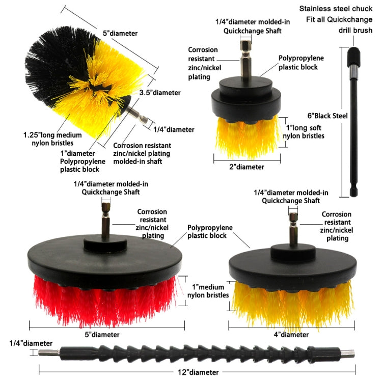 Kit 19 in 1 di cuscinetti in nylon per dischi abrasivi - immagine 3