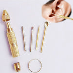 Set 5 strumenti auricolari 4 in 1 in metallo rame