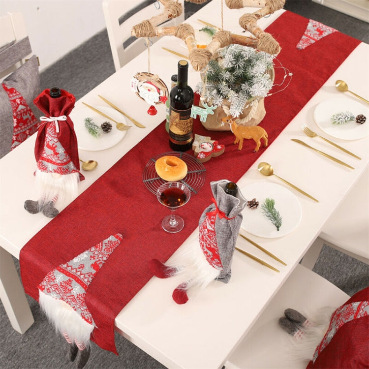 Tovaglia natalizia runner Babbo Natale 180x33 cm