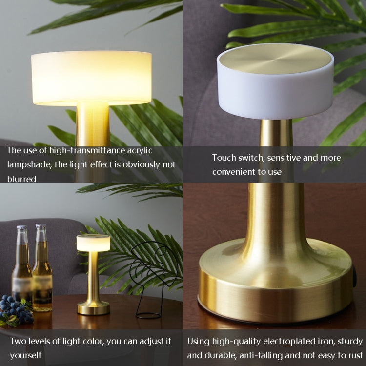 Luce decorativa LED con barra di ricarica e interruttore touch