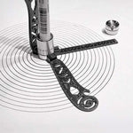 Righello da disegno multifunzionale in metallo 17 cm