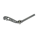 Righello da disegno multifunzionale in metallo 17 cm