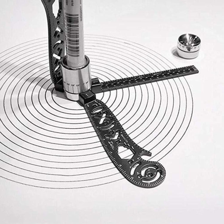Righello da disegno multifunzionale in metallo 17 cm