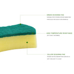 Set 10 spugne magiche per pulizia cucina 10x8x4 cm