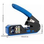 Pinza crimpatrice RJ45 8P6P con spelafili 140mm