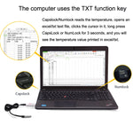 Termometro digitale impermeabile per acquario con sonda USB