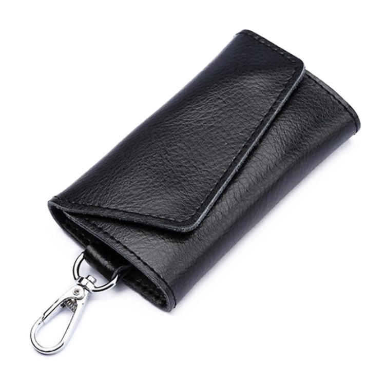 Borsa portachiavi multifunzionale in pelle con texture litchi