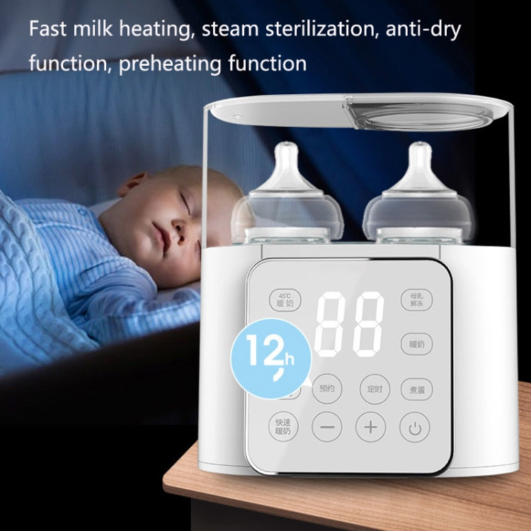 Sterilizzatore e scaldabiberon doppio N20 con EU/US Plug