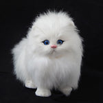Peluche Gatto Simulazione con Suono 15x10x17 cm