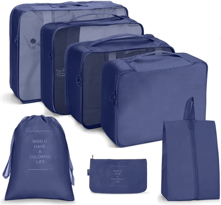 Set borse da viaggio pieghevoli 7 in 1 in twill 290T