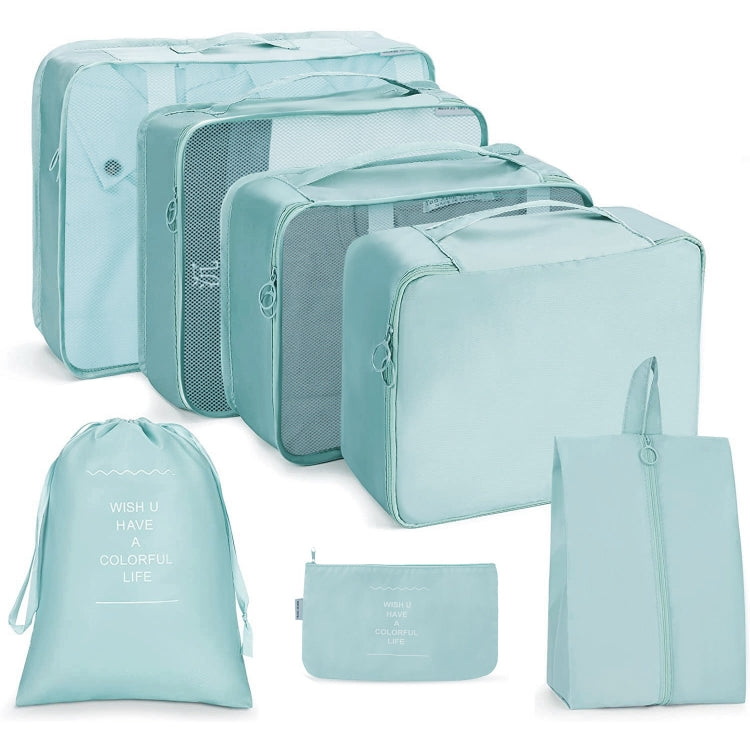 Set borse da viaggio pieghevoli 7 in 1 in twill 290T