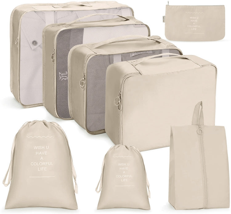 Set borse da viaggio pieghevoli 7 in 1 in twill 290T