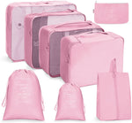 Set borse da viaggio pieghevoli 7 in 1 in twill 290T