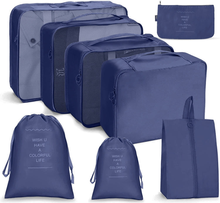 Set borse da viaggio pieghevoli 7 in 1 in twill 290T