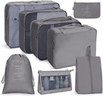 Set borse da viaggio pieghevoli 7 in 1 in twill 290T