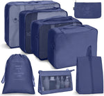 Set borse da viaggio pieghevoli 7 in 1 in twill 290T