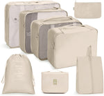 Set borse da viaggio pieghevoli 8 in 1 e 9 in 1 in twill