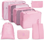 Set borse da viaggio pieghevoli 8 in 1 e 9 in 1 in twill