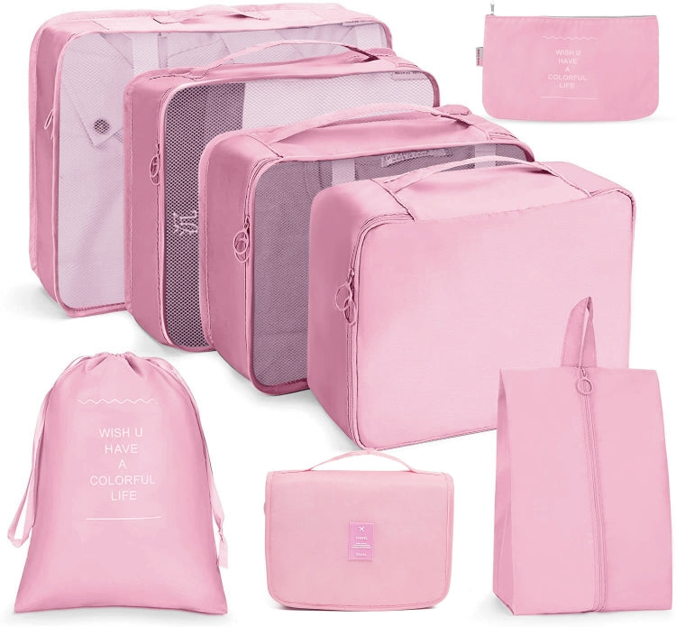 Set borse da viaggio pieghevoli 8 in 1 e 9 in 1 in twill