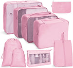 Set borse da viaggio pieghevoli 8 in 1 e 9 in 1 in twill