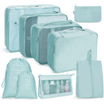 Set borse da viaggio pieghevoli 8 in 1 e 9 in 1 in twill