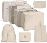 Set borse da viaggio pieghevoli 8 in 1 e 9 in 1 in twill