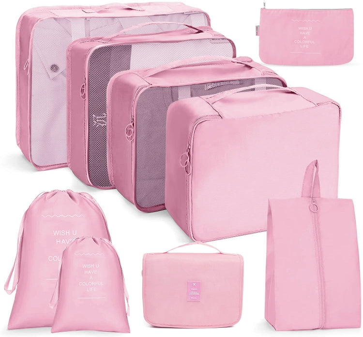 Set borse da viaggio pieghevoli 8 in 1 e 9 in 1 in twill