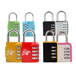 Lucchetto antifurto con combinazione a 4 cifre set 4 pezzi