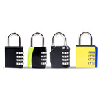 Lucchetto antifurto con combinazione a 4 cifre set 4 pezzi