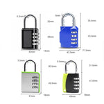 Lucchetto antifurto con combinazione a 4 cifre set 4 pezzi