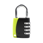 Lucchetto antifurto con combinazione a 4 cifre set 4 pezzi