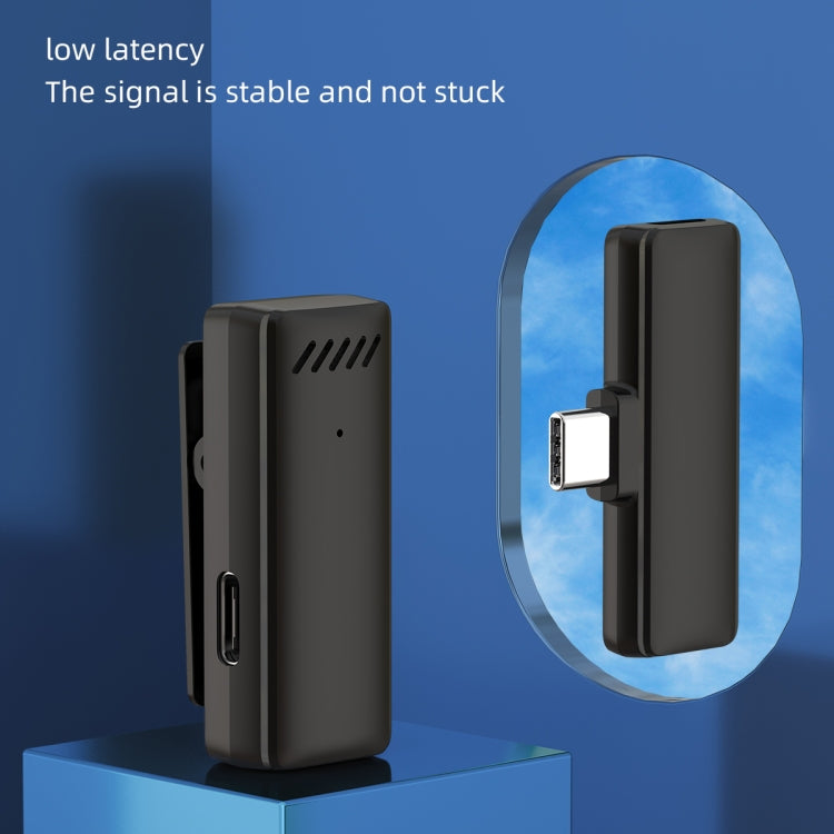 Microfono wireless lavalier con cancellazione rumore USB-C