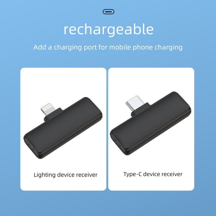 Microfono wireless lavalier con cancellazione rumore USB-C