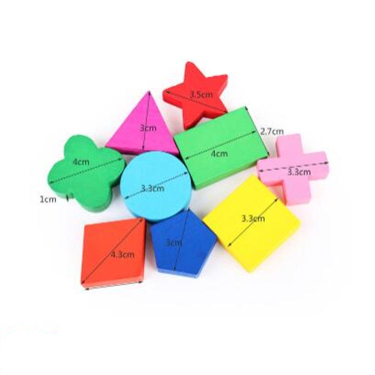 Giocattolo educativo in legno forme geometriche per bambini