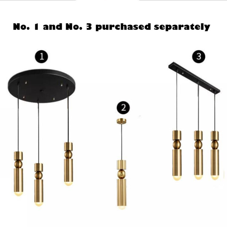 Lampadario moderno a 3 teste in ferro e acrilico 35 cm