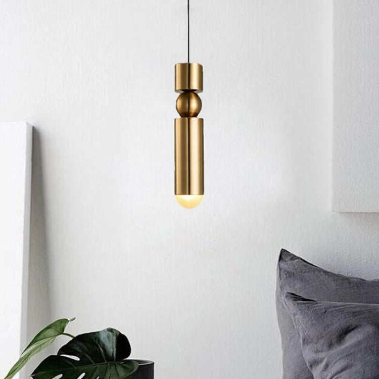 Lampadario moderno a 3 teste in ferro e acrilico 35 cm