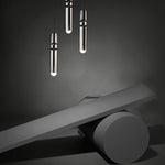 Lampadario moderno a 3 teste in ferro e acrilico 35 cm