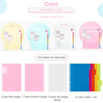 Quaderno a fogli mobili Rainbow Cookie A5 B5 A4