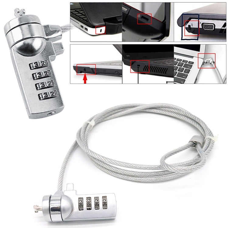 Blocco antifurto universale per notebook con password 4 cifre