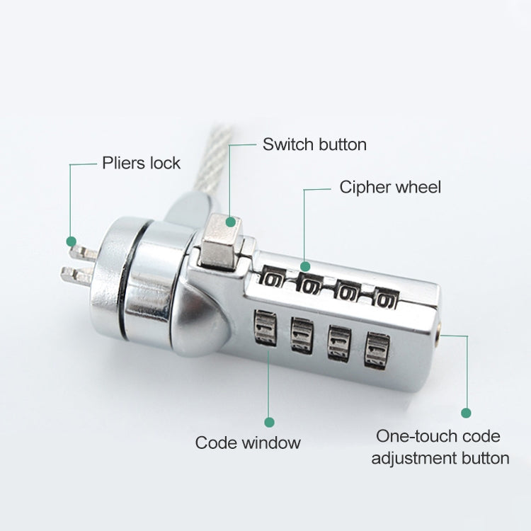 Blocco antifurto universale per notebook con password 4 cifre