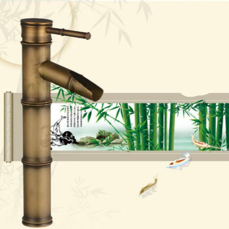 Rubinetto in rame per lavabo a cascata stile retrò