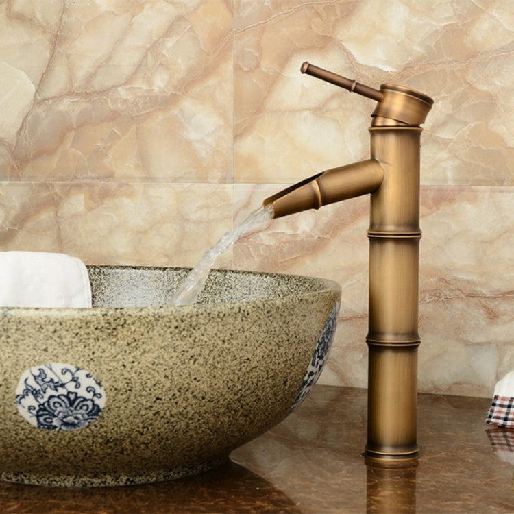 Rubinetto in rame per lavabo a cascata stile retrò