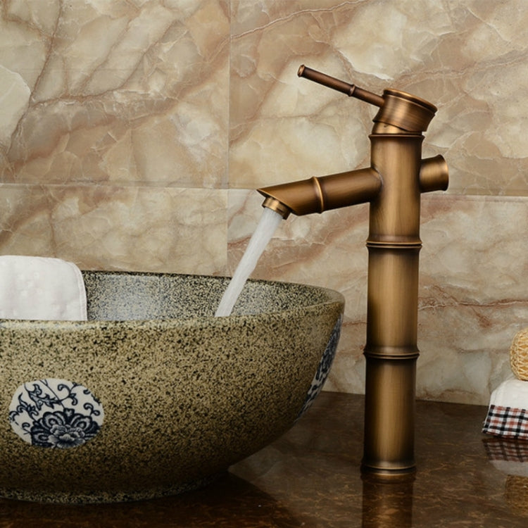 Rubinetto in rame per lavabo a cascata stile retrò