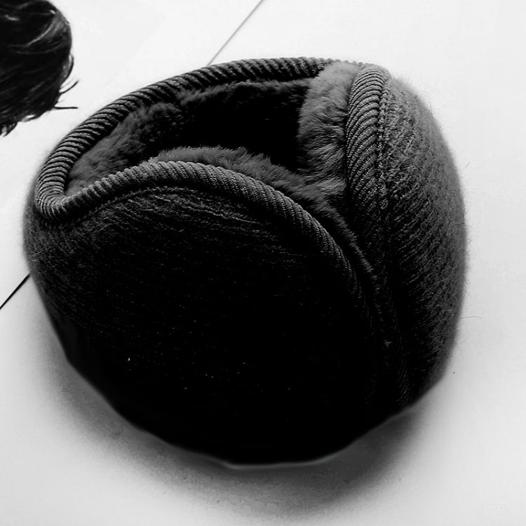 Cappello invernale unisex con paraorecchie in pelliccia di conigl