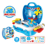 Set giocattolo utensili cucina e cosmetici per bambini