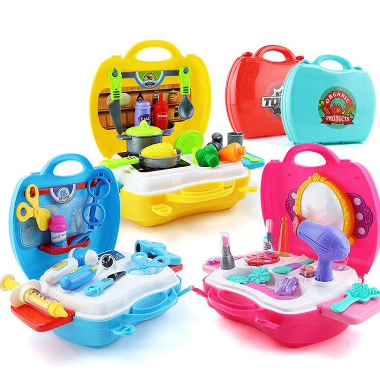 Set giocattolo utensili cucina e cosmetici per bambini