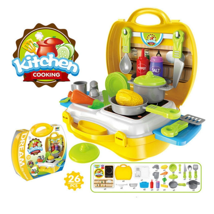 Set giocattolo utensili cucina e cosmetici per bambini