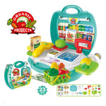 Set giocattolo utensili cucina e cosmetici per bambini