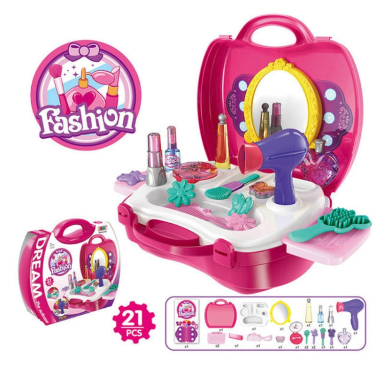 Set giocattolo utensili cucina e cosmetici per bambini