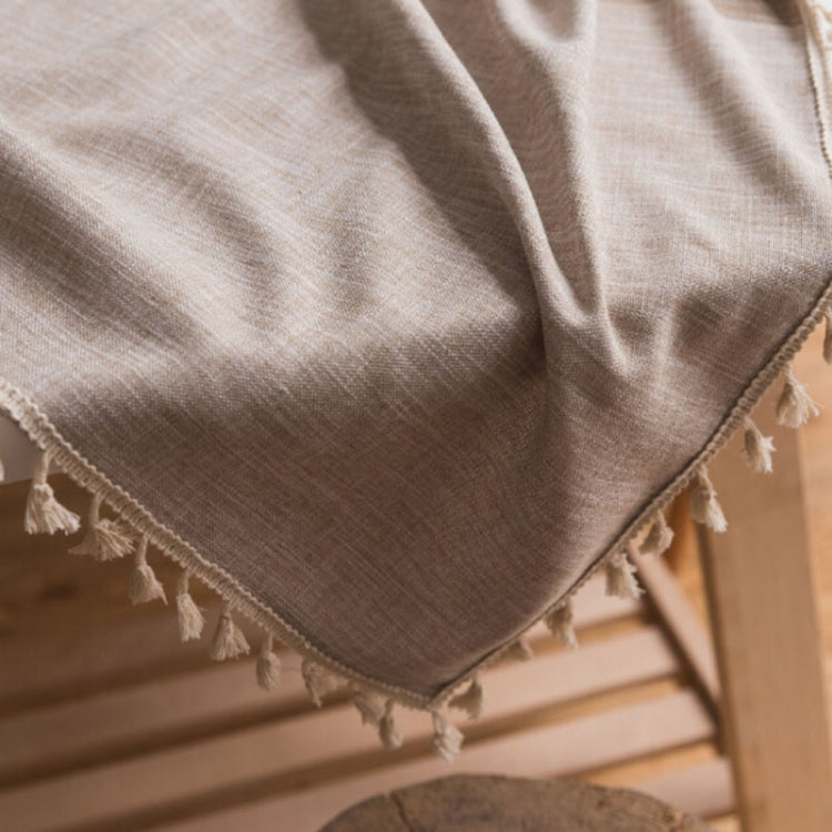 Tovaglia rettangolare in cotone e lino 140x300 cm